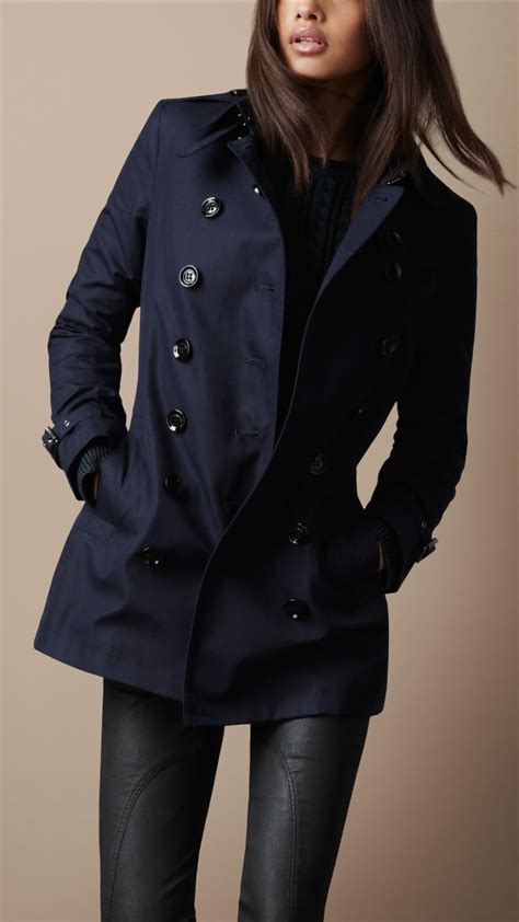 navy burberry shirt|Burberry Coats and Jackets for Women .